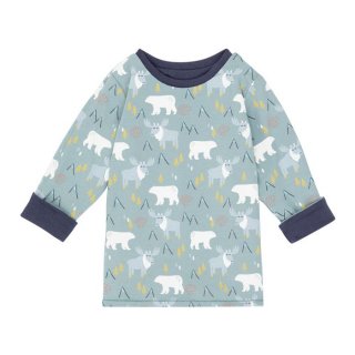 Sense Organics FELIX Baby Reversible Shirt Navy reindeer 