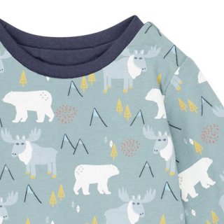 Sense Organics FELIX Baby Reversible Shirt Navy reindeer 