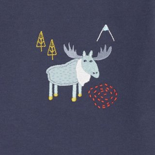 Sense Organics FELIX Baby Reversible Shirt Navy reindeer 