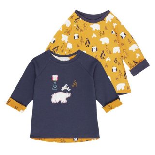 Sense Organics DOLORES Baby Reversible Shirt Navy polar bear 