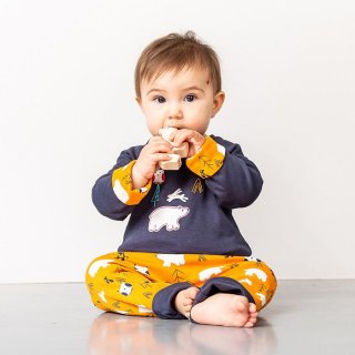 Sense Organics DOLORES Baby Reversible Shirt Navy polar bear 