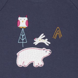 Sense Organics DOLORES Baby Reversible Shirt Navy polar bear  0M