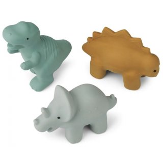 Toys Natural Rubber David 3-pack - Dino / Blue Multi-Mix