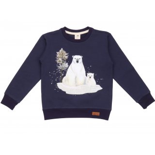 Walkiddy Polar Bear Family Sweatshirt blue