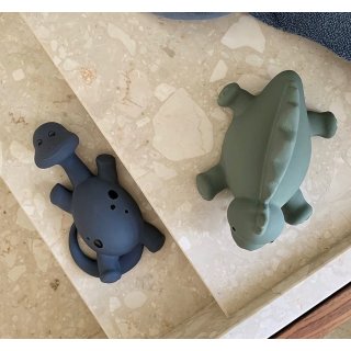 Natural Rubber Bath Toys Algi Dino Blue Mix - 2 pack