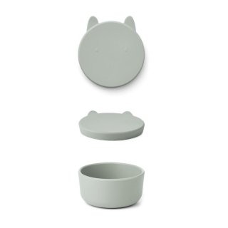 Snack Box Large Rabbit Dove Blue